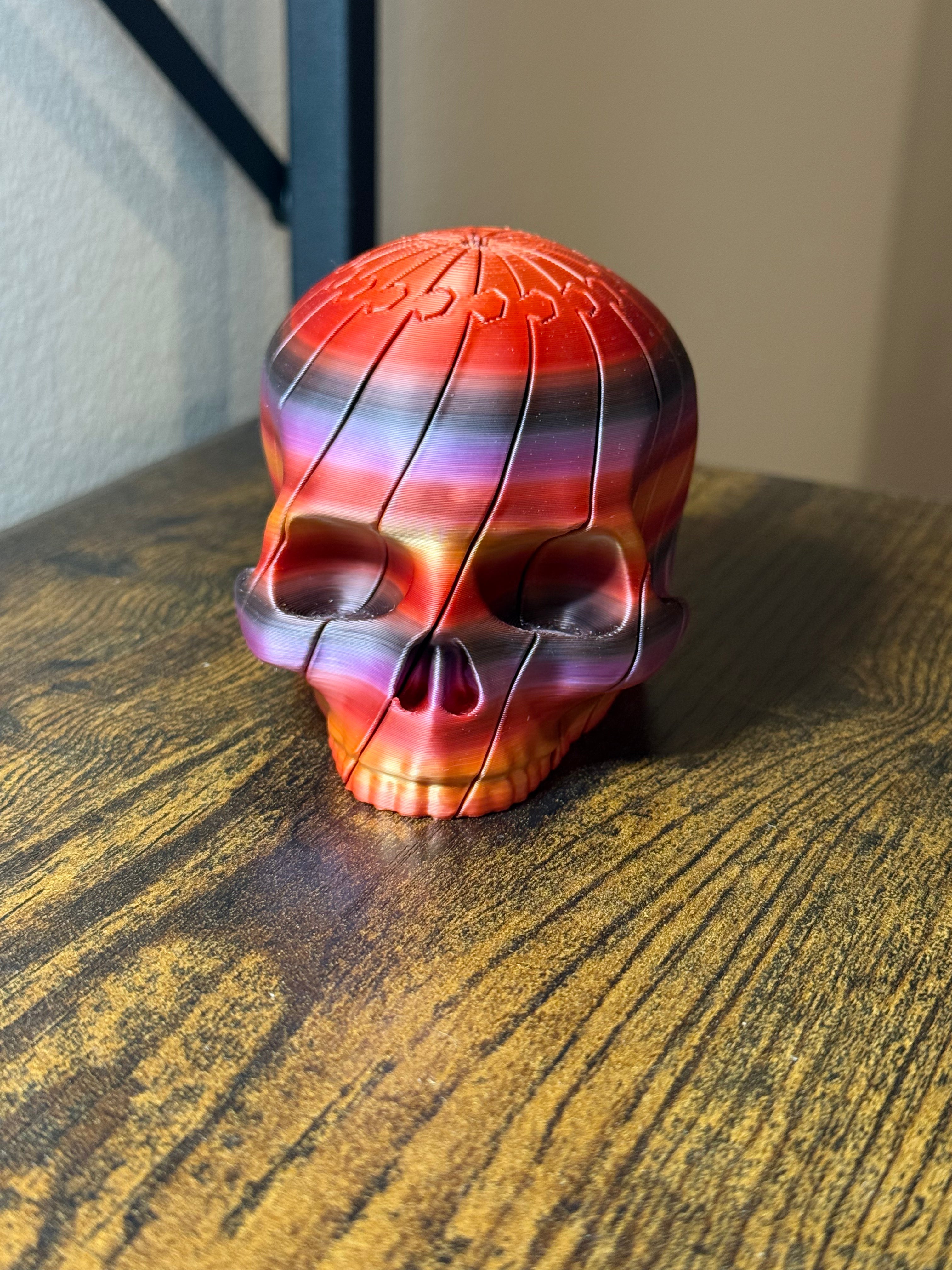Sliding Fidget Skull