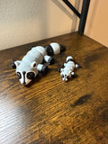 Articulated Raccoon- Hand painted- Lg