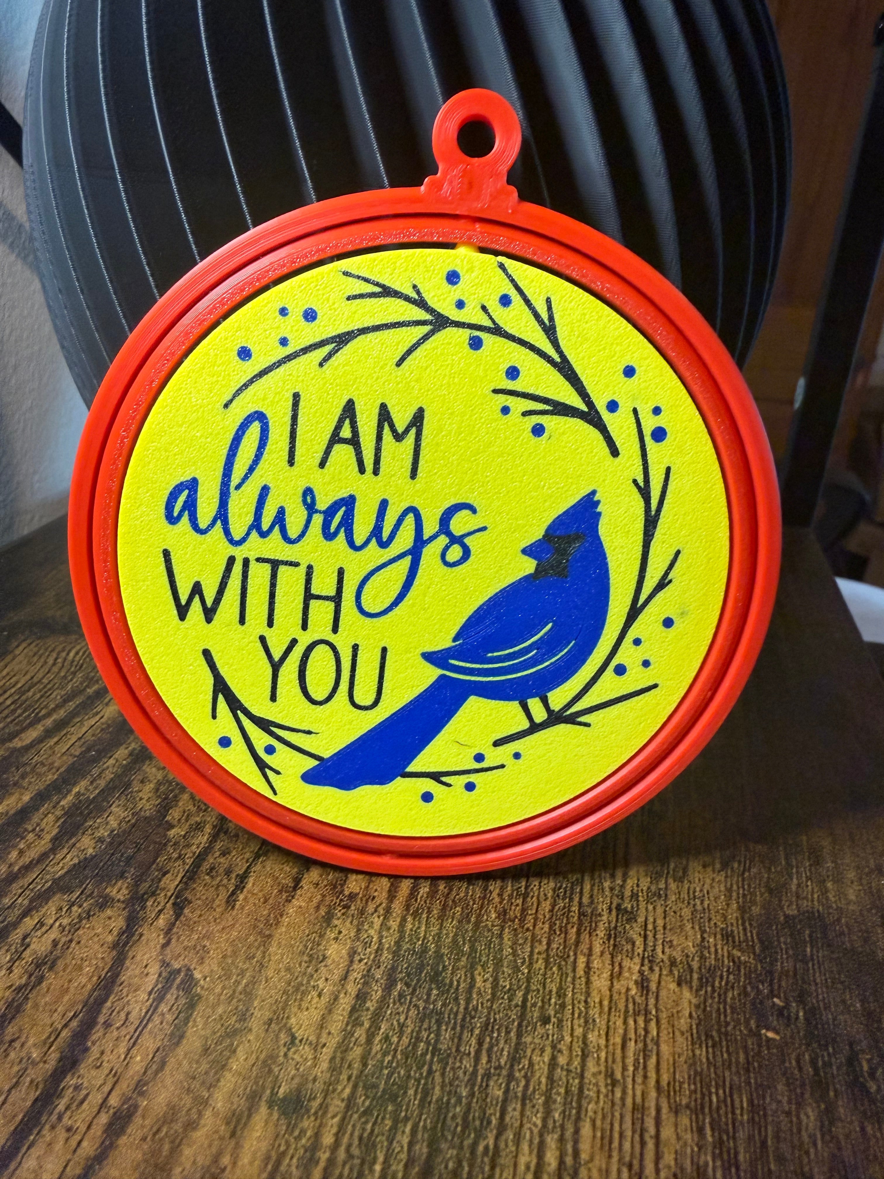 "I am always with you" Remembrance plate