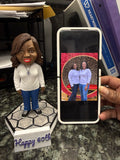 Personal figurine or cake topper- Hand Painted with personal details