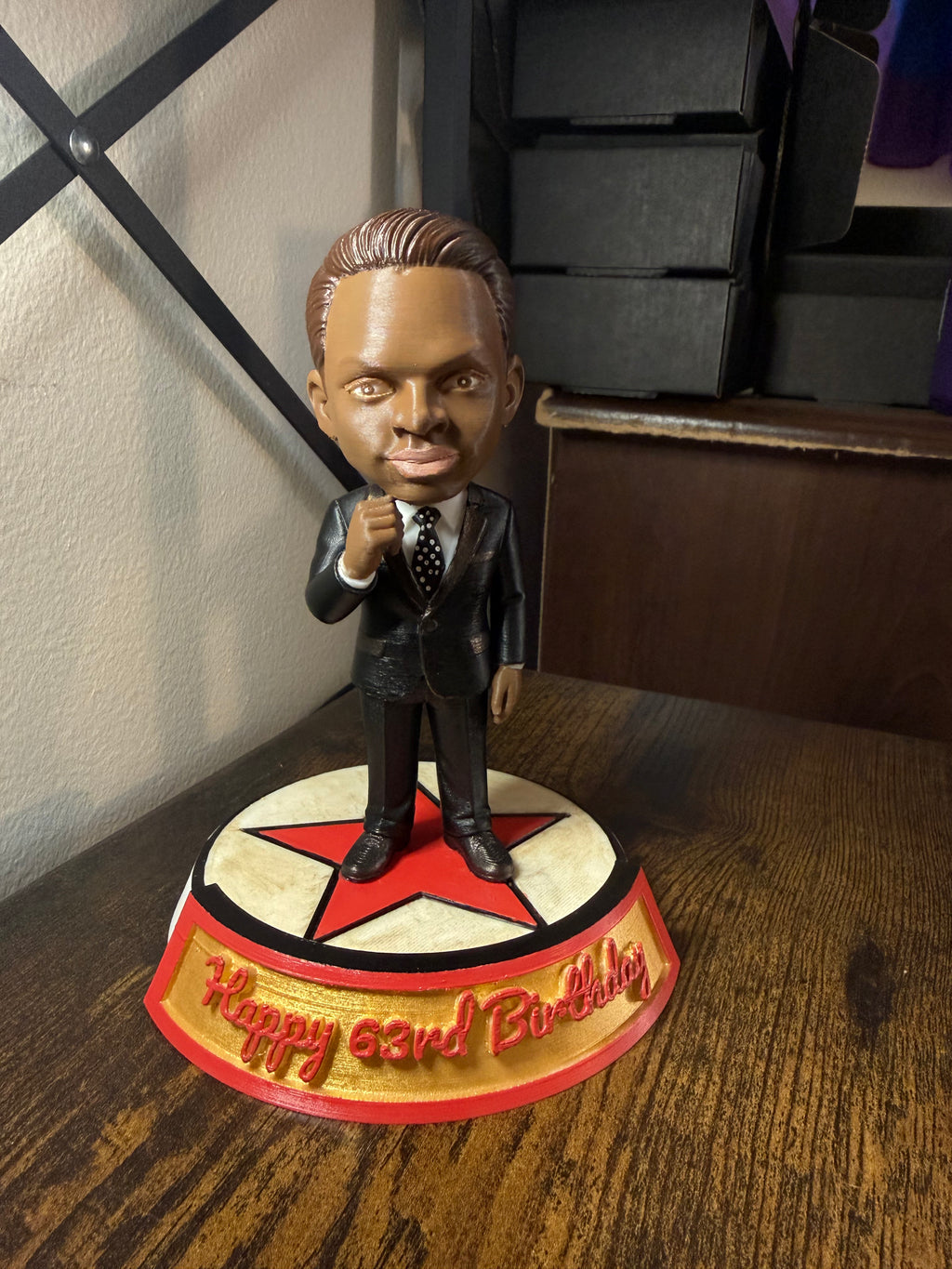 Personal figurine or cake topper- Hand Painted with personal details